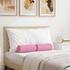 Vidaxl bolster kussens 2 stuks roze ø 15 x 40 cm stof