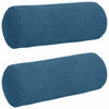 Cuscini a rullo VidaXL 2 pezzi blu ø 15 x 40 cm in tessuto di corda
