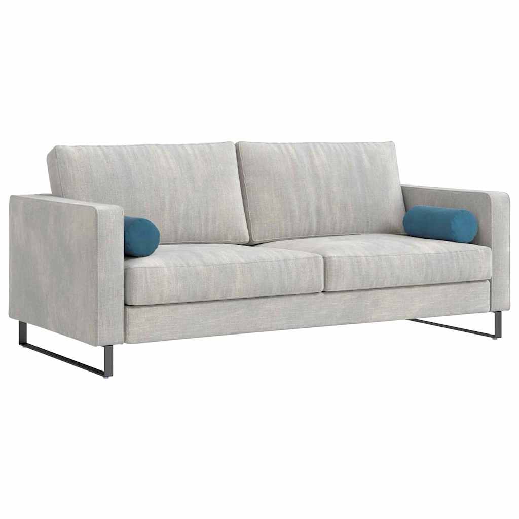 Cuscini a rullo VidaXL 2 pezzi blu ø 15 x 40 cm in tessuto di corda