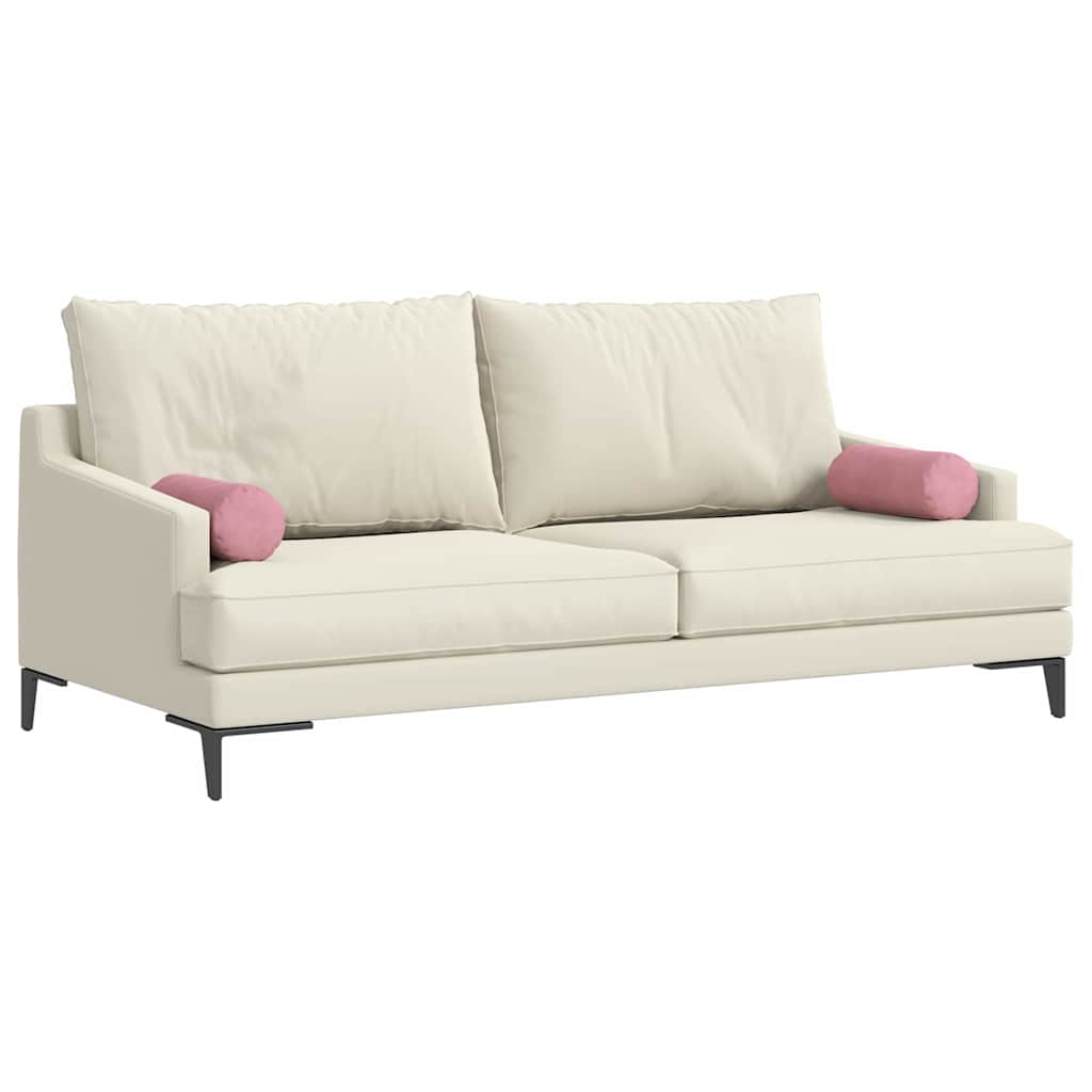 Cuscini a rullo VidaXL 2 pezzi rosa ø 15 x 40 cm in tessuto di corda