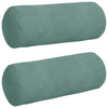 Cuscini a rullo VidaXL 2 pezzi verde mare ø 15 x 40 cm in tessuto a corda