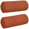 Cuscini a rullo VidaXL 2 pezzi tessuto in corda rosso-arancione ø 15 x 40 cm