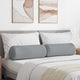Cuscini a rullo VidaXL 2 pezzi in tessuto grigio chiaro ø 25 x 70 cm