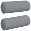 Cojines laterales VidaXL 2 piezas gris claro ø 25 x 70 cm tela