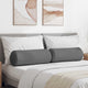 Cuscini a rullo VidaXL 2 pezzi in tessuto grigio scuro ø 25 x 70 cm