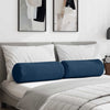 VidaXL cojines almohada 2 piezas azul ø 25 x 70 cm tela
