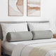 VidaXL cojines reforzados 2 piezas gris nube ø 25 x 70 cm tela