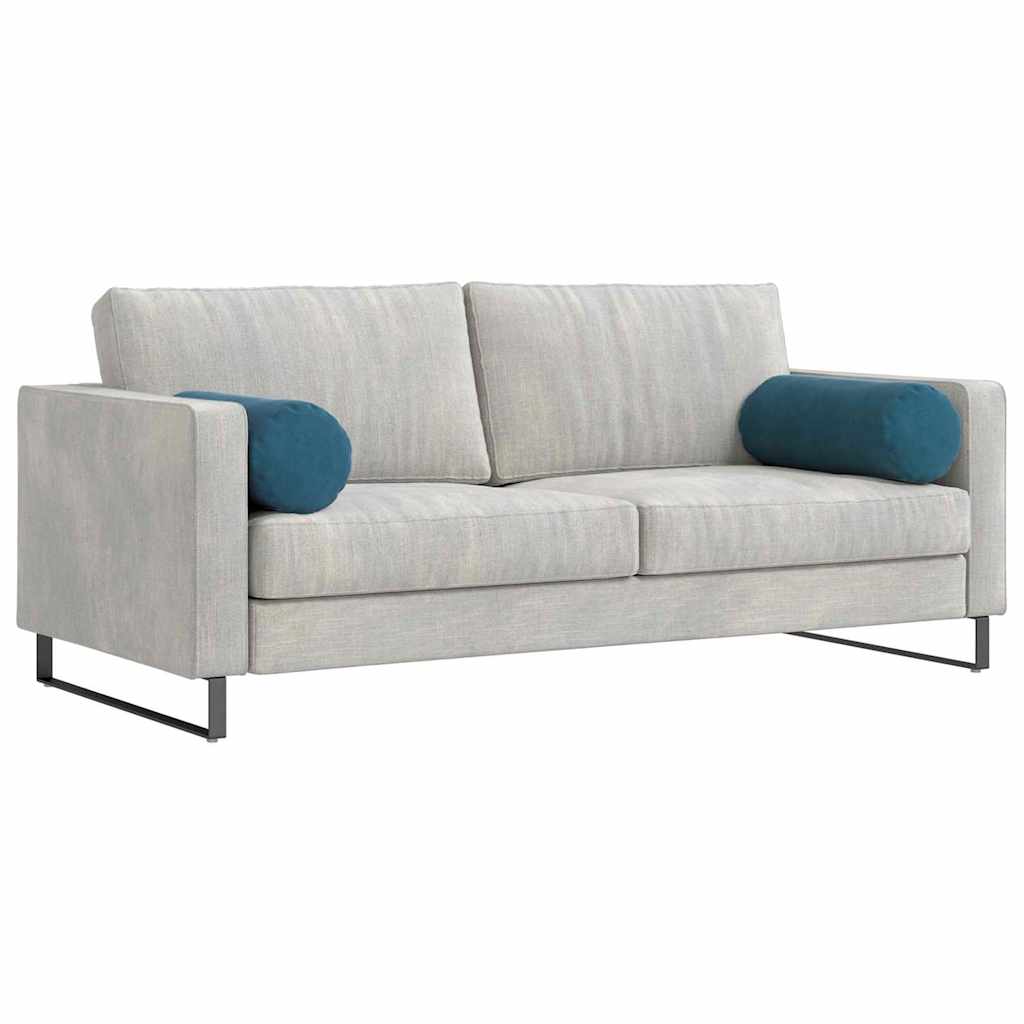 Cuscini a rullo Vidaxx 2 pezzi blu ø 25 x 70 cm in tessuto di corda