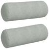 Vidaxl bolster kussens 2 stuks lichtgrijs ø 25 x 70 cm cordstof