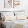 Cuscini a rullo VidaXL 2 pezzi crema ø 25 x 70 cm in tessuto di corda