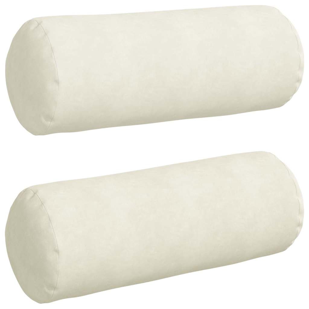 Cuscini a rullo VidaXL 2 pezzi crema ø 25 x 70 cm in tessuto di corda