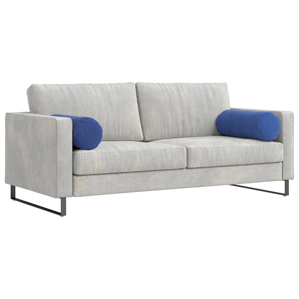 VidaXL cojines reforzados 2 piezas azul policía ø 25 x 70 cm tela de pana