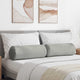 Cuscini a rullo VidaXL 2 pezzi in tessuto microfibra grigio chiaro ø 25 x 70 cm