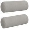Cuscini a rullo VidaXL 2 pezzi in tessuto microfibra grigio chiaro ø 25 x 70 cm