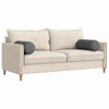 Cuscini a rullo VidaXL 2 pezzi in tessuto di corda grigio scuro ø 25 x 70 cm