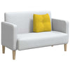 Vidaxx cojín de respaldo amarillo 45 x 24 x 50 cm terciopelo
