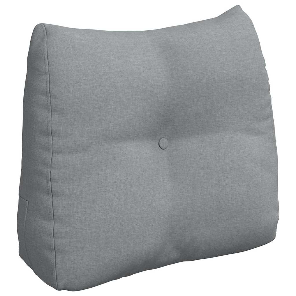 Cuscino schienale Vidaxx in tessuto grigio chiaro 60 x 24 x 50 cm