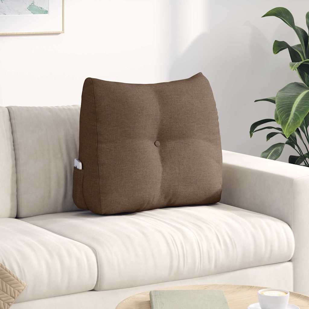 Cuscino schienale Vidaxx tessuto marrone 60 x 24 x 50 cm
