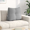 Cuscino schienale Vidaxx in tessuto grigio nuvola 60 x 24 x 50 cm