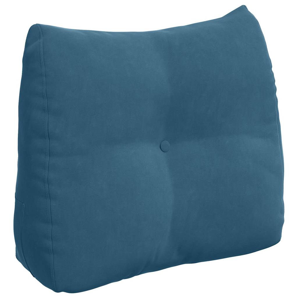 Vidaxx cojín de respaldo azul 60 x 24 x 50 cm terciopelo