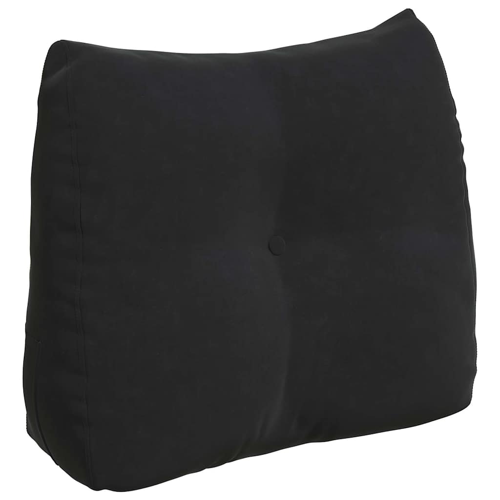 Vidaxx cojín de respaldo negro 60 x 24 x 50 cm terciopelo