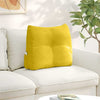 Vidaxx cojín de respaldo amarillo 60 x 24 x 50 cm terciopelo