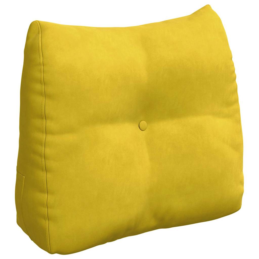Vidaxx cojín de respaldo amarillo 60 x 24 x 50 cm terciopelo