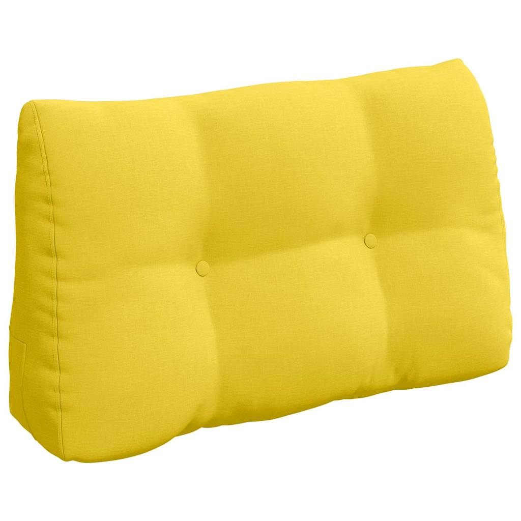 Vidaxx cojín de respaldo tejido amarillo claro 80 x 24 x 50 cm