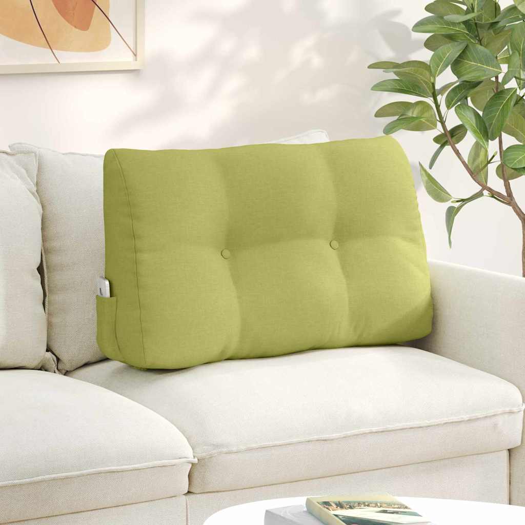 Vidaxl rugkussen lichtgroen 80 x 24 x 50 cm stof