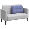 Vidaxl rugkussen jeans blauw 80 x 24 x 50 cm stof