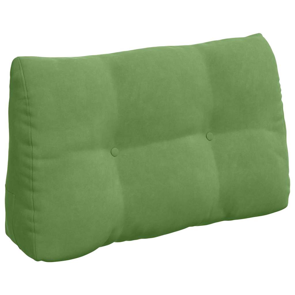 Vidaxx cojín de respaldo terciopelo verde claro 80 x 24 x 50 cm