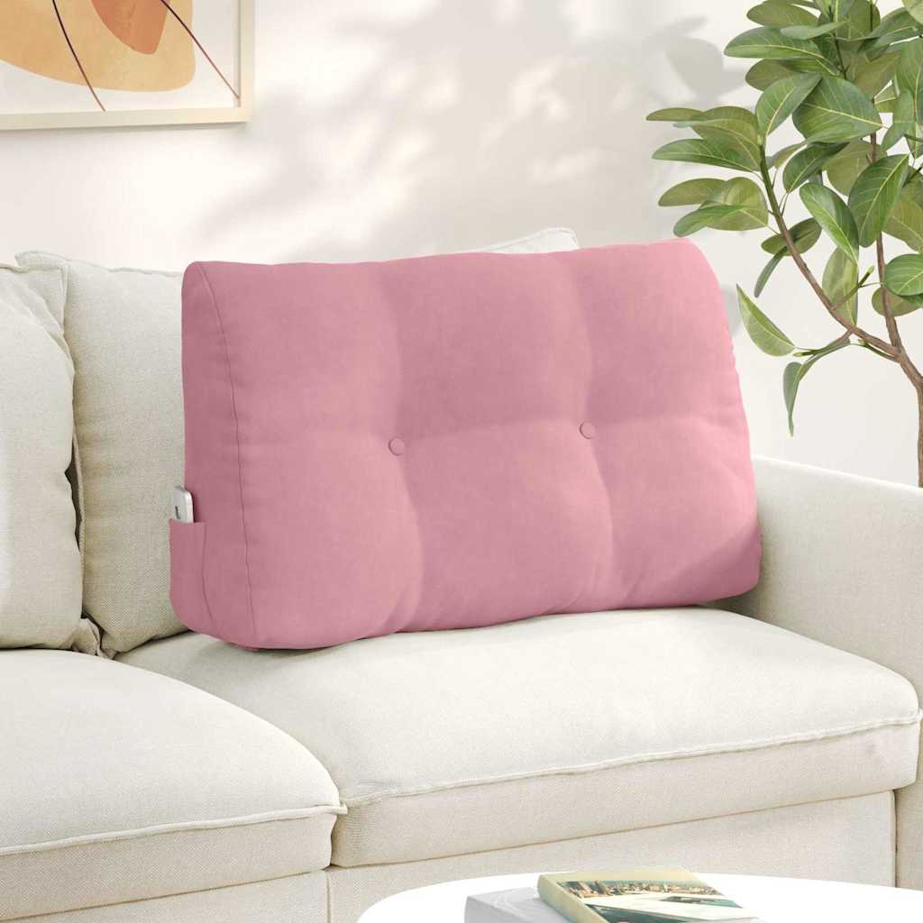 Cuscino schienale Vidaxx rosa 80 x 24 x 50 cm in velluto