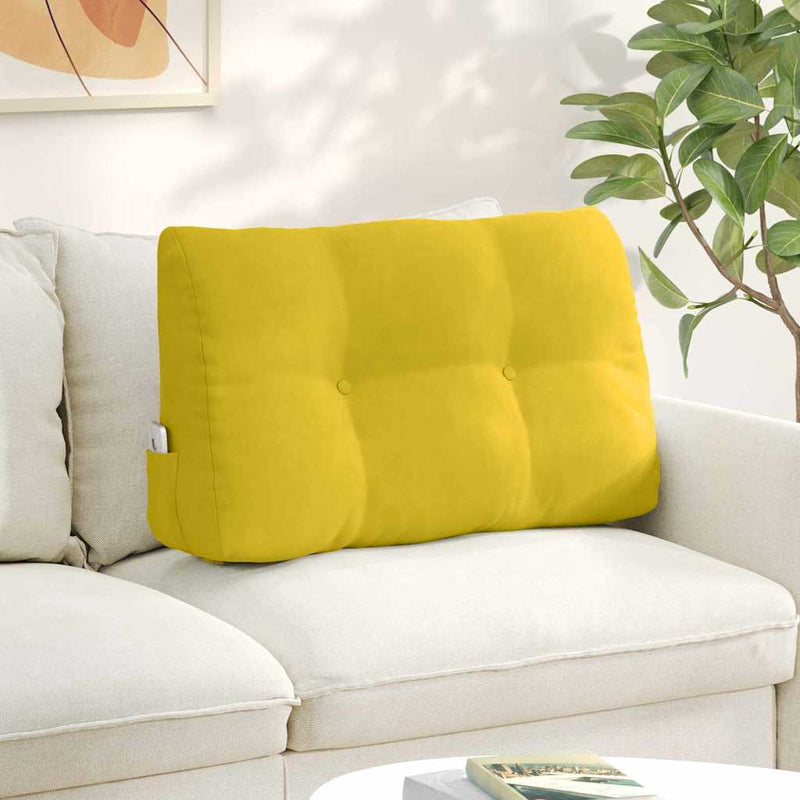 Cuscino schienale Vidaxx giallo 80 x 24 x 50 cm in velluto