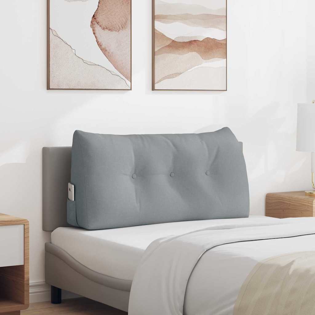 Cuscino schienale Vidaxx in tessuto grigio chiaro 100 x 24 x 50 cm
