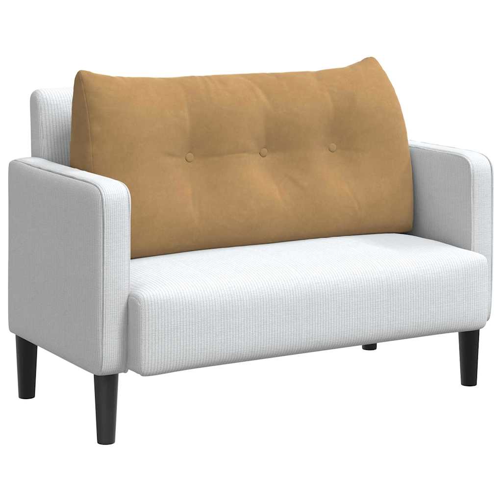Vidaxl rugkussen bruin 100 x 24 x 50 cm fluweel