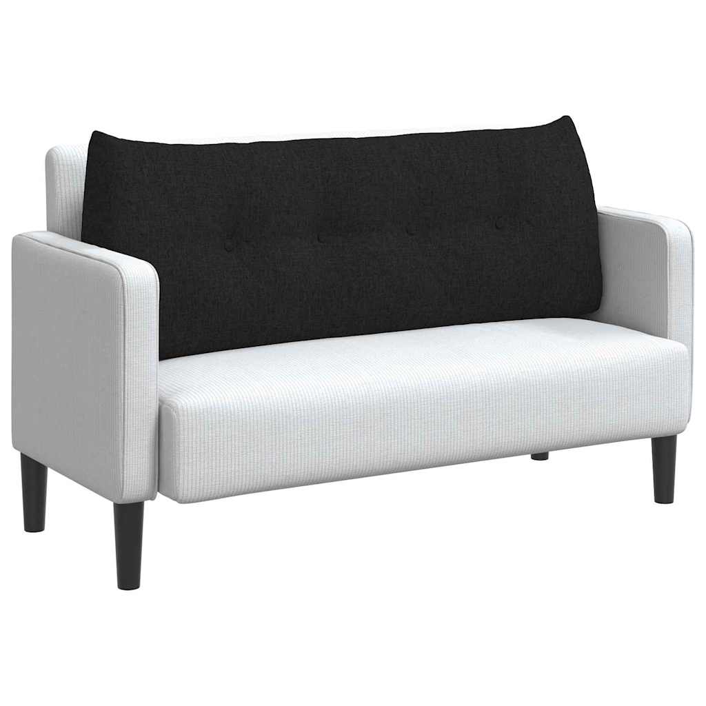 Cuscino schienale Vidaxx tessuto nero 120 x 24 x 50 cm