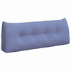 Vidaxl rugkussen jeans blauw 120 x 24 x 50 cm stof