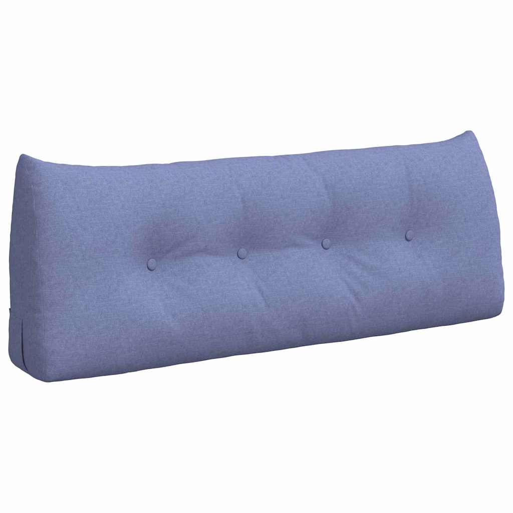 Vidaxl rugkussen jeans blauw 120 x 24 x 50 cm stof
