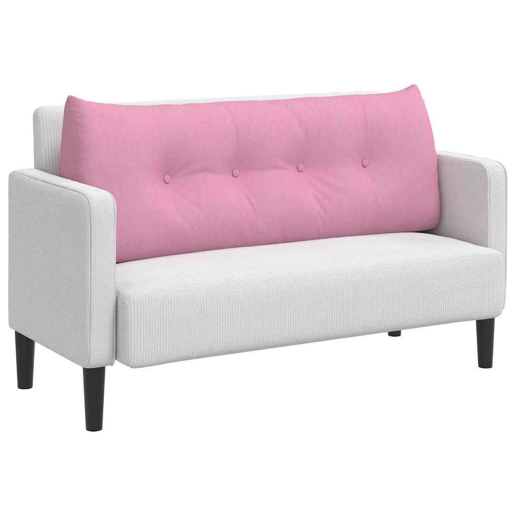 Vidaxl rugkussen roze 120 x 24 x 50 cm stof