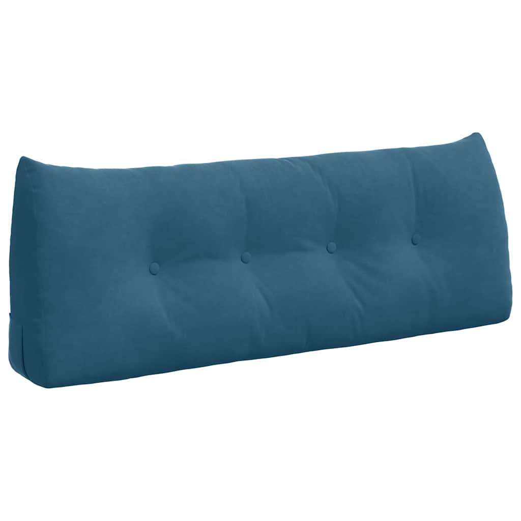 Vidaxl rugkussen blauw 120 x 24 x 50 cm fluweel