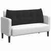 Vidaxl rugkussen zwart 120 x 24 x 50 cm fluweel
