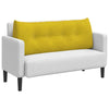 Cuscino schienale Vidaxx giallo 120 x 24 x 50 cm in velluto
