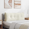 Vidaxx cojín de respaldo crema 120 x 24 x 50 cm terciopelo