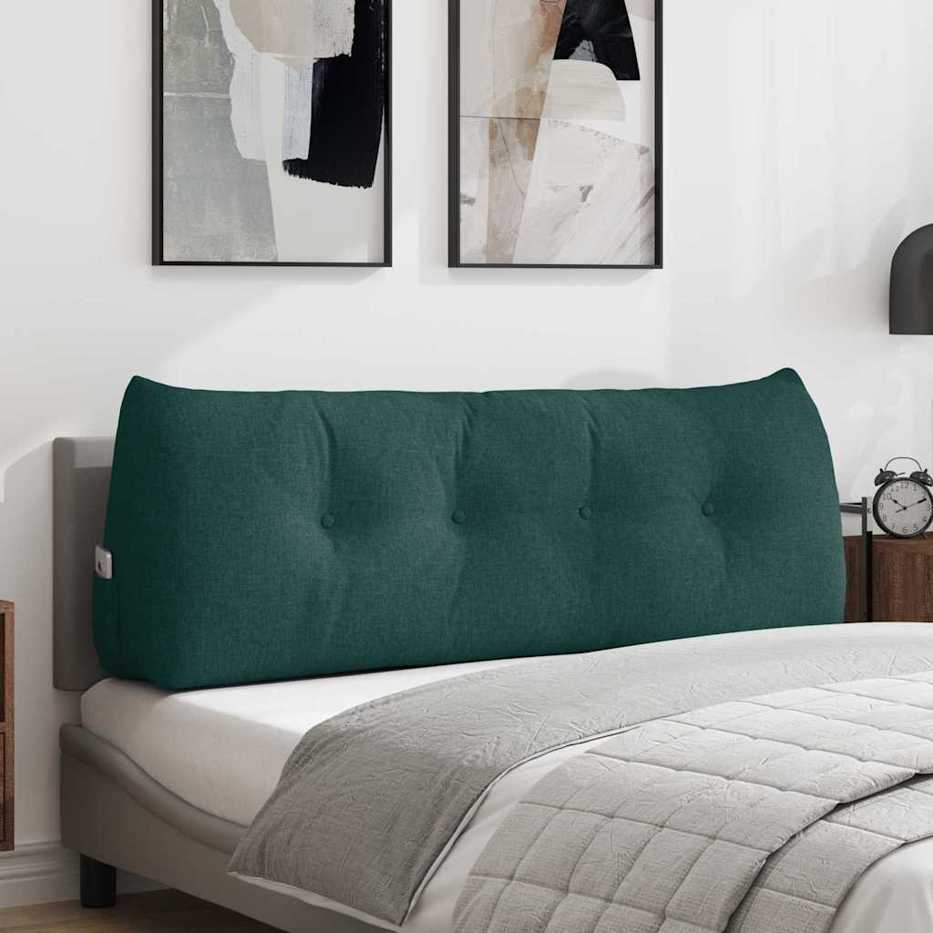Cuscino schienale Vidaxx in tessuto verde scuro 140 x 24 x 50 cm