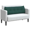 Cuscino schienale Vidaxx in tessuto verde scuro 140 x 24 x 50 cm
