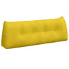 Vidaxl rugkussen geel 140 x 24 x 50 cm fluweel