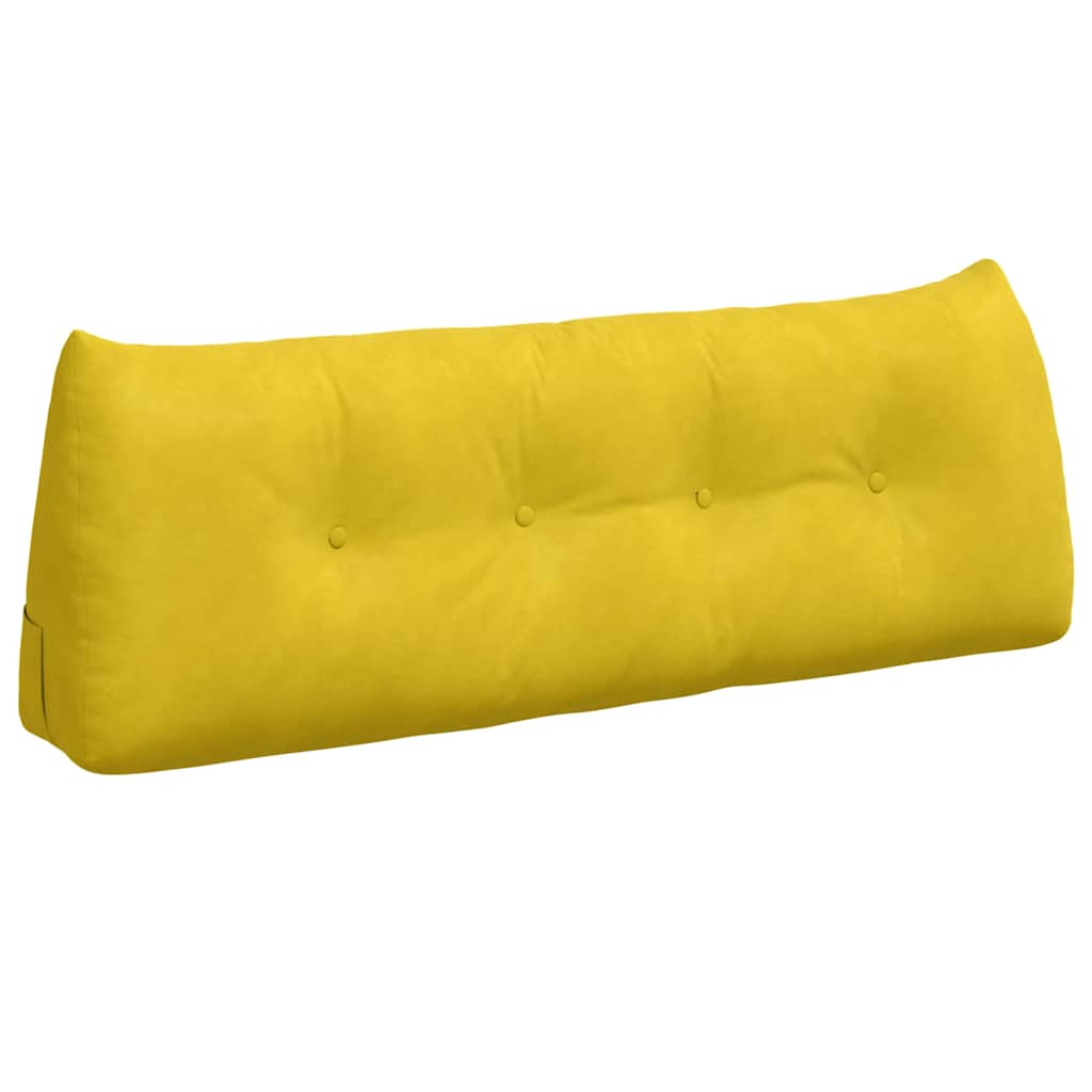 Vidaxx cojín de respaldo amarillo 140 x 24 x 50 cm terciopelo