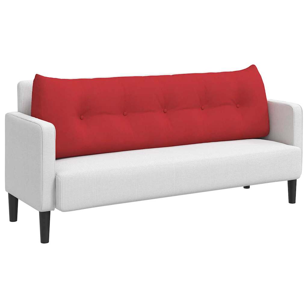 Vidaxl rugkussen rood 160 x 24 x 50 cm stof