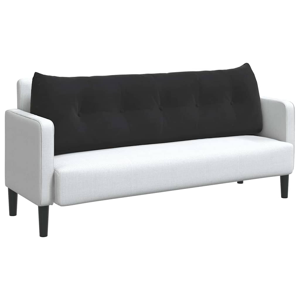 Cuscino schienale Vidaxx nero 160 x 24 x 50 cm velluto