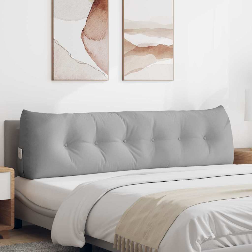 Cuscino schienale Vidaxx tessuto grigio nuvola 180 x 24 x 50 cm